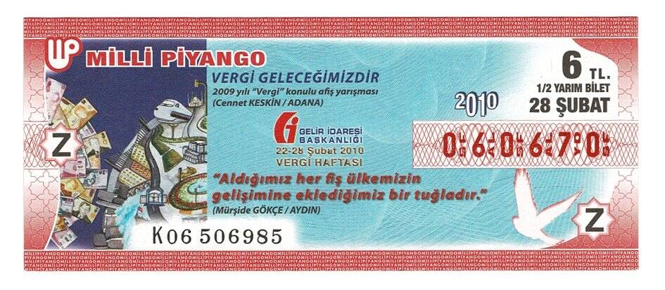 28 Şubat 2010 (12) Yarım Bilet PYB4613 - 1