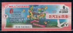28 Şubat 2011 Yarım Bİlet PYB2089 - Gökçekoleksiyon