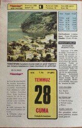 28 Temmuz 1978 Takvim Yaprağı - Doğum Günü Hediyesi EFM(N)9399 - Gökçekoleksiyon