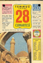 28 Temmuz 1979 Takvim Yaprağı - Doğum Günü Hediyesi EFM(N)11695 - Gökçekoleksiyon