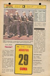 29 Ağustos 1980 Takvim Yaprağı - Doğum Günü Hediyesi EFM(N)9583 - Gökçekoleksiyon