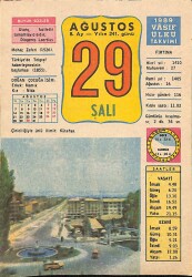 29 Ağustos 1989 Takvim Yaprağı - Doğum Günü Hediyesi EFM(N)9552 - Gökçekoleksiyon