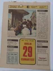 29 Aralık 1984 Takvim Yaprağı - Doğum Günü Hediyesi EFM(N)7063 - Gökçekoleksiyon