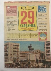 29 Ekim 1980 Takvim Yaprağı -Doğum Günü Hediyesi EFM(N)6437 - Gökçekoleksiyon