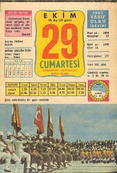 29 Ekim 1983 Takvim Yaprağı - Doğum Günü Hediyesi EFMN14722 - Gökçekoleksiyon