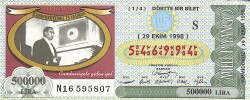 29 Ekim 1998 Piyango Bileti Dörtte Bir Bilet PYB6564 - Gökçekoleksiyon