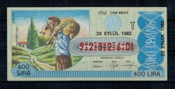 29 Eylül 1982 Tam Bilet PYB2798 - Gökçekoleksiyon
