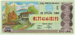 29 Eylül 1985 Çeyrek Bilet PYB3365 - Gökçekoleksiyon