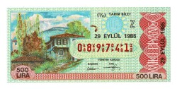 29 Eylül 1985 Yarım Bilet PYB4346 - 1