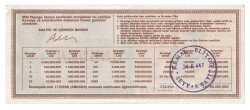 29 Eylül 1991 Çeyrek Bilet PYB4296 - 2