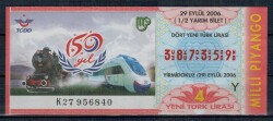 29 Eylül 2006 Çeyrek Bilet PYB2232 - Gökçekoleksiyon
