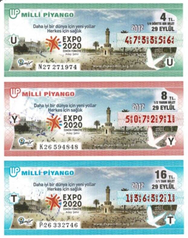 29 Eylül 2012 Çeyrek, Yarım ve Tam Bilet U-Y-T PYB4029 - 1