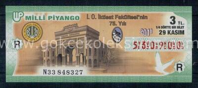 29 Kasım 2011 Çeyrek Bilet PYB1249 - 1