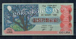 29 Mart 1981 Yarım Bilet PYB1919 - Gökçekoleksiyon