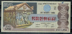 29 Mart 1985 Piyango Bileti Çeyrek Bilet PYB230 - Gökçekoleksiyon