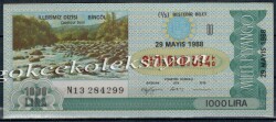 29 Mart 1988 Beştebir Bilet PYB1623 - Gökçekoleksiyon