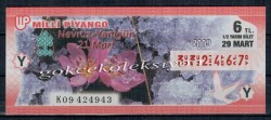 29 Mart 2009 Yarım Bilet PYB2211 - Gökçekoleksiyon