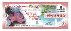 29 Mart 2012 (12) Yarım Bilet PYB4549 - Gökçekoleksiyon