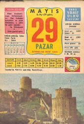 29 Mayıs 1983 Takvim Yaprağı - Doğum Günü Hediyesi EFMN15103 - Gökçekoleksiyon