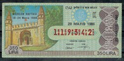 29 Mayıs 1986 Piyango Bileti Çeyrek Bilet PYB275 - Gökçekoleksiyon