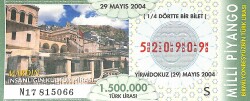 29 Mayıs 2004 Piyango Bileti Çeyrek Bilet - Mardin PYB6005 - Gökçekoleksiyon