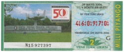 29 Mayıs 2006 Çeyrek Bilet PYB3543 - Gökçekoleksiyon