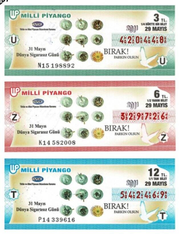 29 Mayıs 2011 Çeyrek , Yarım ve Tam Bilet U-Z-T PYB4001 - 1