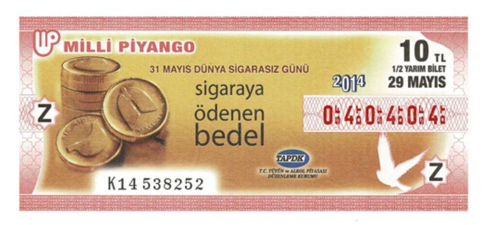 29 Mayıs 2014 Varyete (12) Yarım Bilet Çil PYB3788 - 1