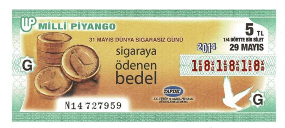 29 Mayıs 2014 Varyete (14) Dörttebir Bilet Çil PYB3785 - 1