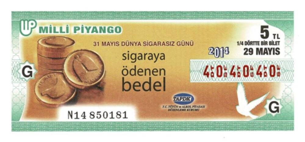 29 Mayıs 2014 Varyete (14) Dörttebir Bilet Çil PYB3786 - 1