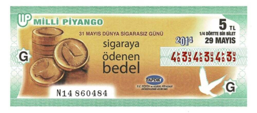 29 Mayıs 2014 Varyete (14) Dörttebir Bilet Çil PYB3787 - 1