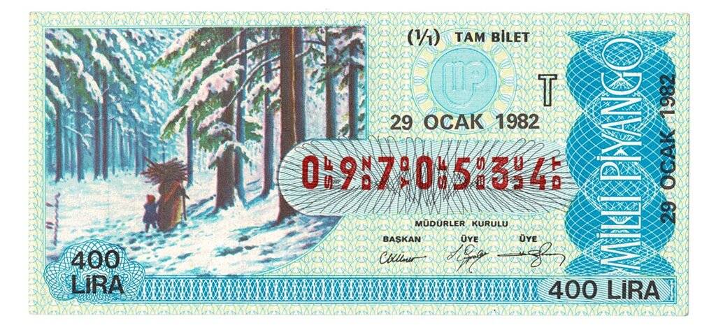 29 Ocak 1982 Tam Bilet PYB4262 - 1