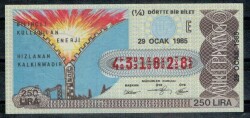 29 Ocak 1985 Piyango Bileti Çeyrek Bilet PYB236 - Gökçekoleksiyon