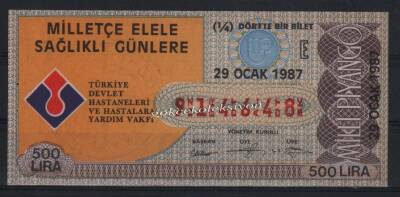 29 Ocak 1987 Çeyrek Bilet PYB1699 - 1