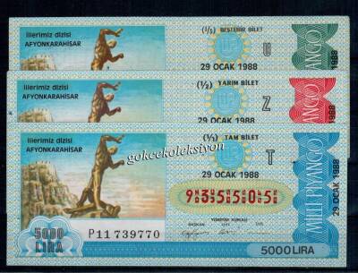 29 Ocak 1988 Takım Bilet PYB402 - 1