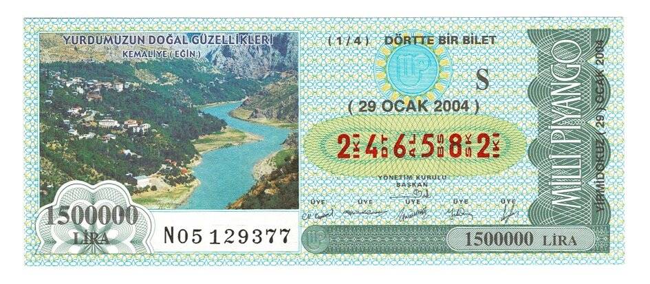 29 Ocak 2004 (14) Dörtte Bir Bilet PYB4775 - 1