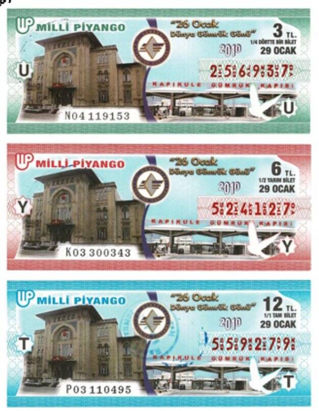 29 Ocak 2010 Çeyrek, Yarım ve Tam Bilet U-Y-T PYB4016 - 1