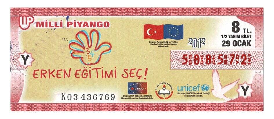 29 Ocak 2012 (12) Yarım Bilet PYB4555 - 1