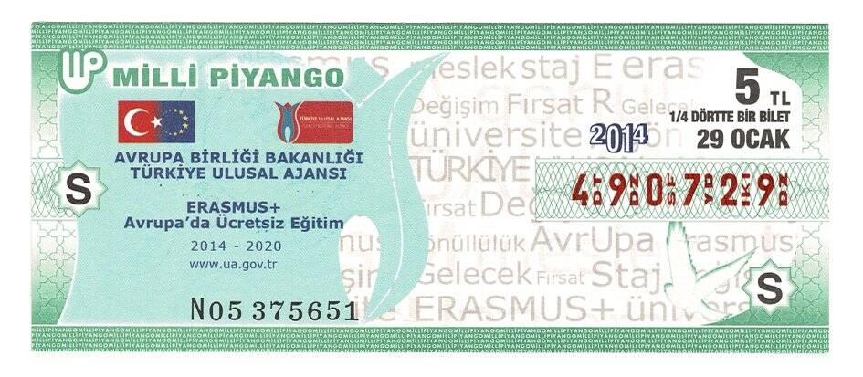 29 Ocak 2014 (14) Dörtte Bir Bilet PYB4475 - 1