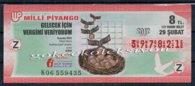 29 Şubat 2012 Yarım Bilet PYB2487 - 1