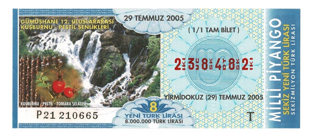 29 Temmuz 2005 Tam Bilet PYB4357 - 1
