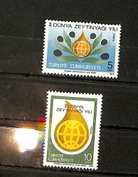 2.Dünya Zeytinyağı Yılı (2nd World Olive-Oil Year) - 2'li Pul Seri PPT2329 - Gökçekoleksiyon