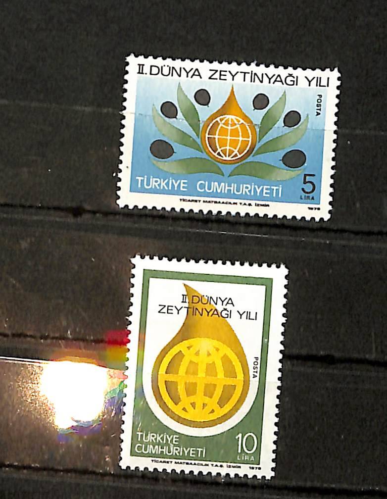 2.Dünya Zeytinyağı Yılı (2nd World Olive-Oil Year) - 2'li Pul Seri PPT2329 - 1