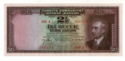 2.Emisyon 1. Tertip 2½ Türk Lirası NATUREL/ÇTT+ TCK9331 - 1