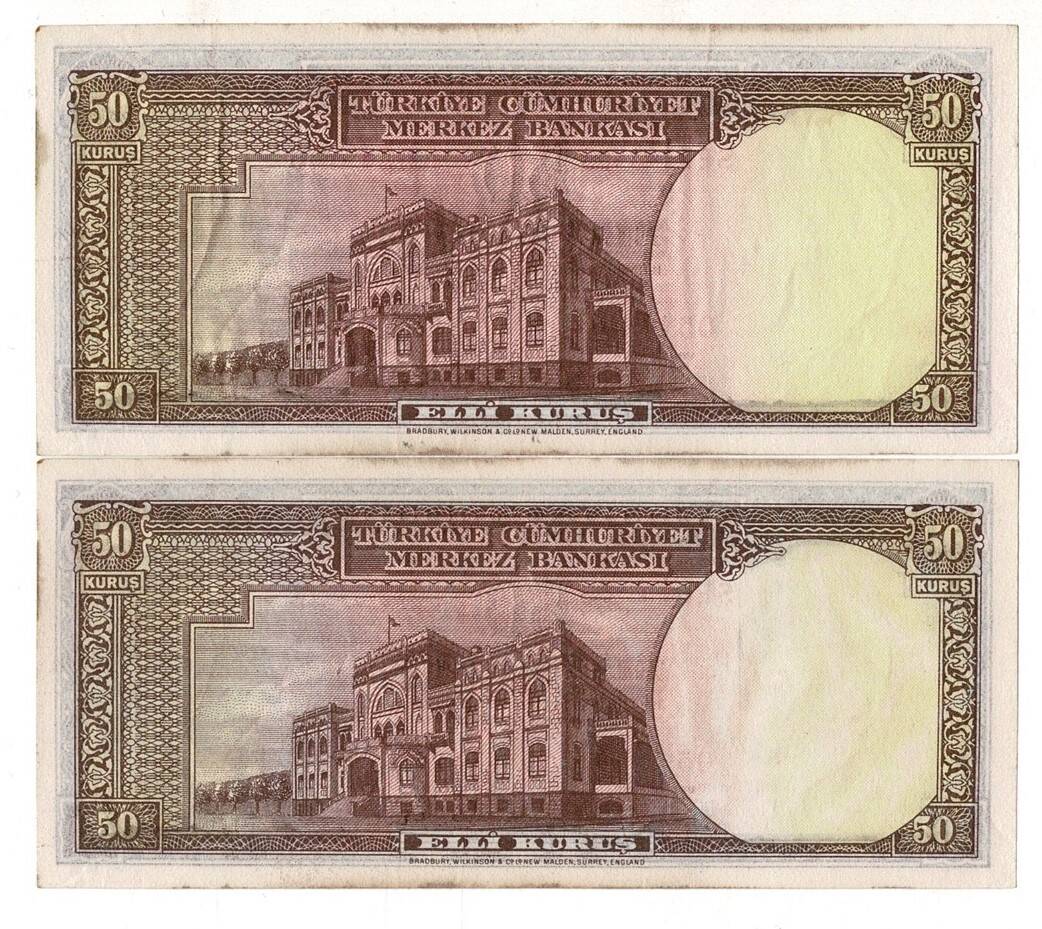 2.Emisyon 50 Kuruş Seri Takipli NATUREL TCK9353 - 2