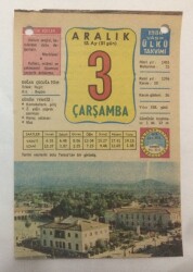 3 Aralık 1980 Takvim Yaprağı -Doğum Günü Hediyesi EFM(N)6467 - Gökçekoleksiyon