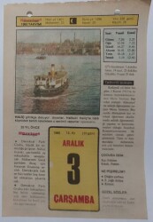 3 Aralık 1980 Takvim Yaprağı - Doğum Günü Hediyesi EFM(N)7219 - Gökçekoleksiyon