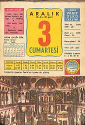 3 Aralık 1983 Takvim Yaprağı - Doğum Günü Hediyesi EFMN14692 - Gökçekoleksiyon