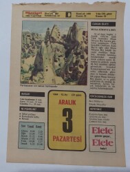 3 Aralık 1984 Takvim Yaprağı - Doğum Günü Hediyesi EFM(N)7037 - Gökçekoleksiyon