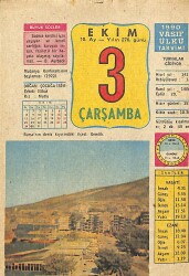 3 Ekim 1990 Takvim Yaprağı - Doğum Günü Hediyesi EFM(N)12460 - Gökçekoleksiyon